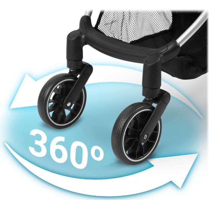 Carucior Nukido Paseo Gri - Pliere Compacta Avion - imagine 7