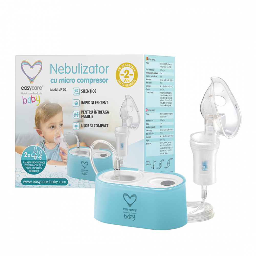 Nebulizator EasyCare Baby VP-D2 pentru Copii și Adulți - imagine 5