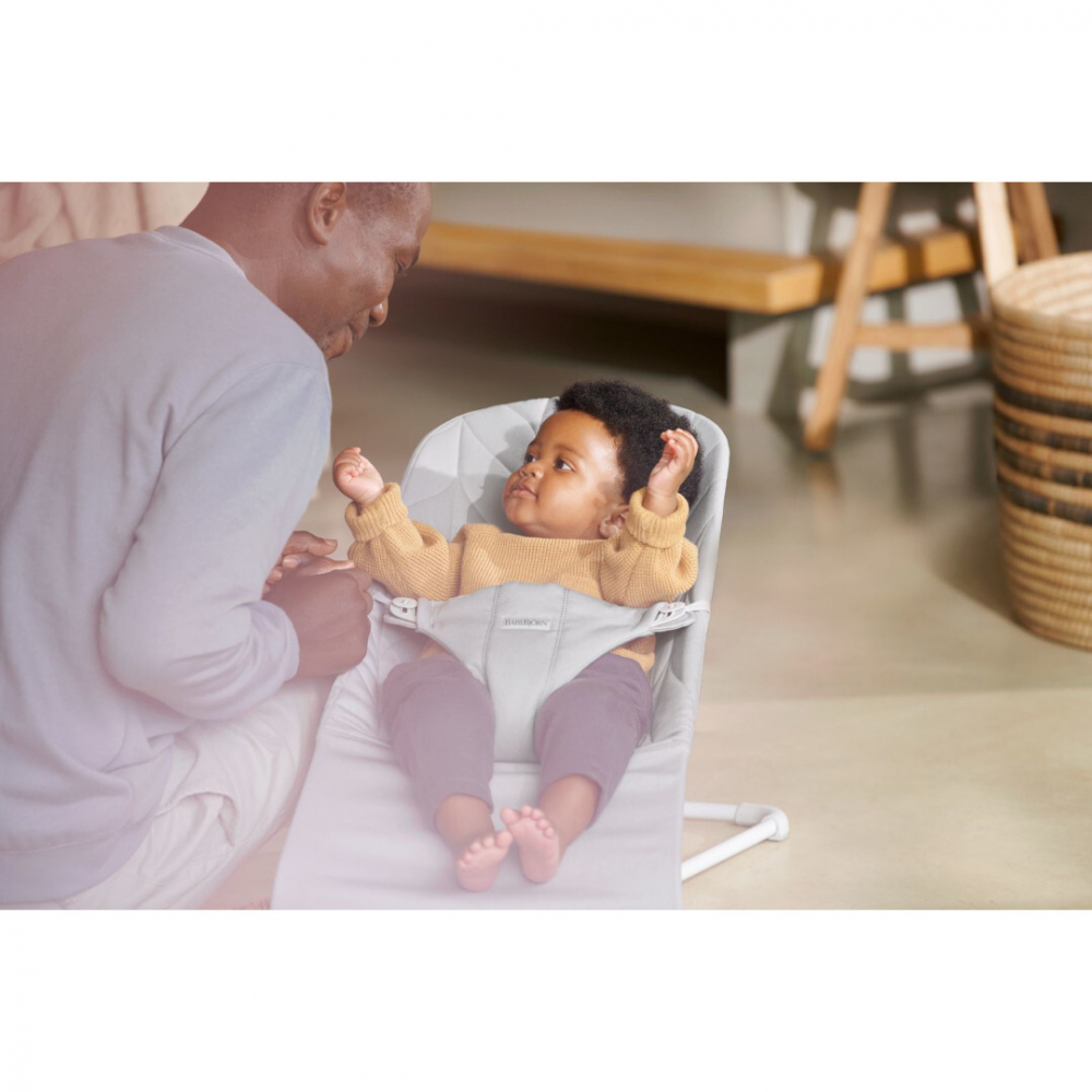 BabyBjorn Bliss Light Grey, Balansoar Ergonomic