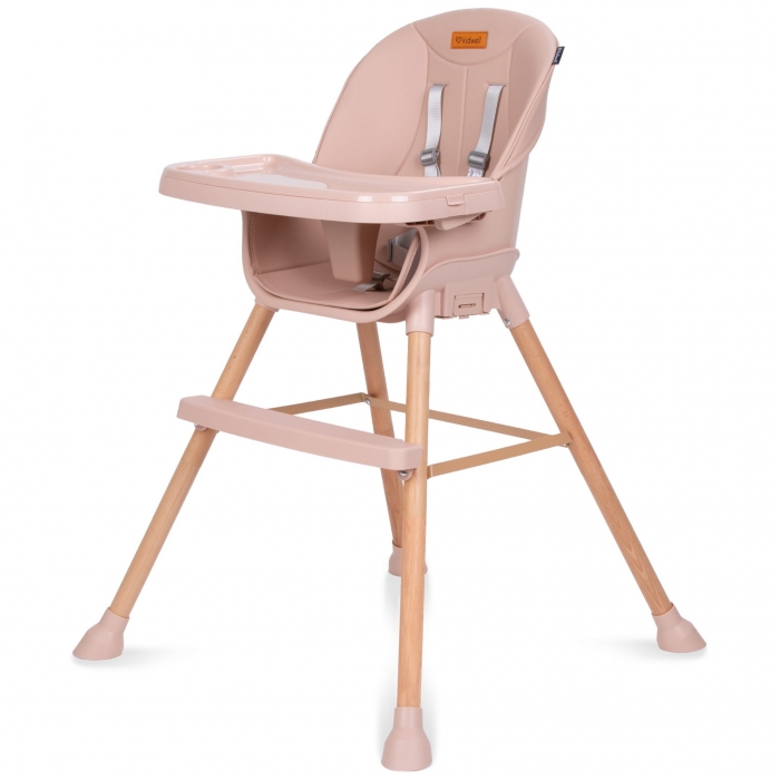 Scaun de masă 4in1 Kidwell Eatan Wood Pink - imagine 8