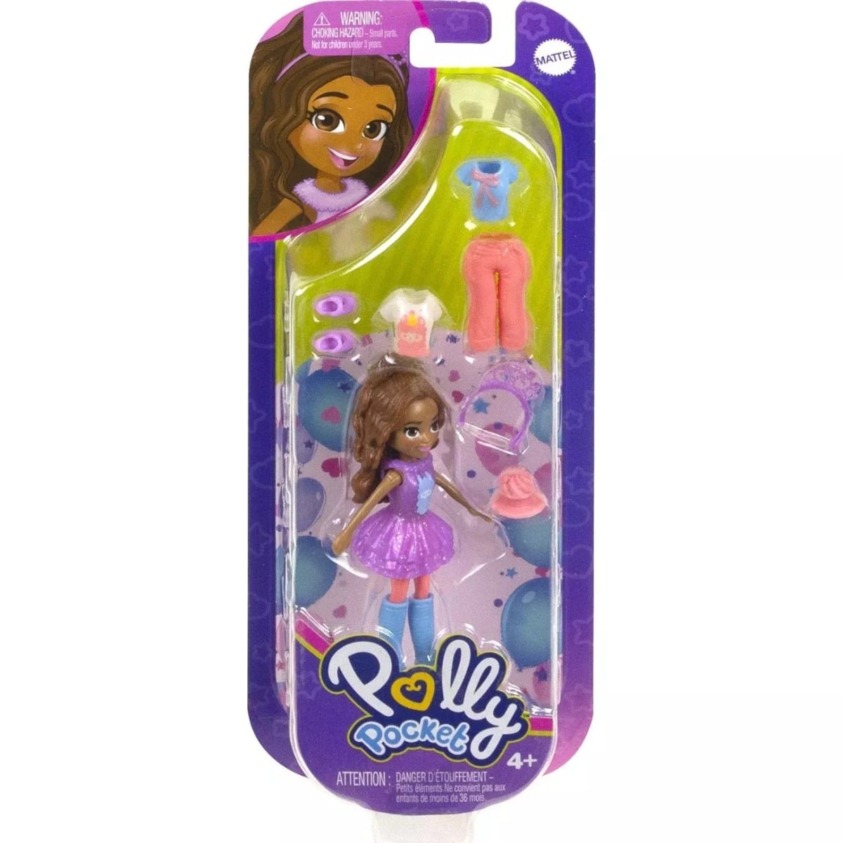 Polly Pocket HKV85 Esmer cu haine de schimb