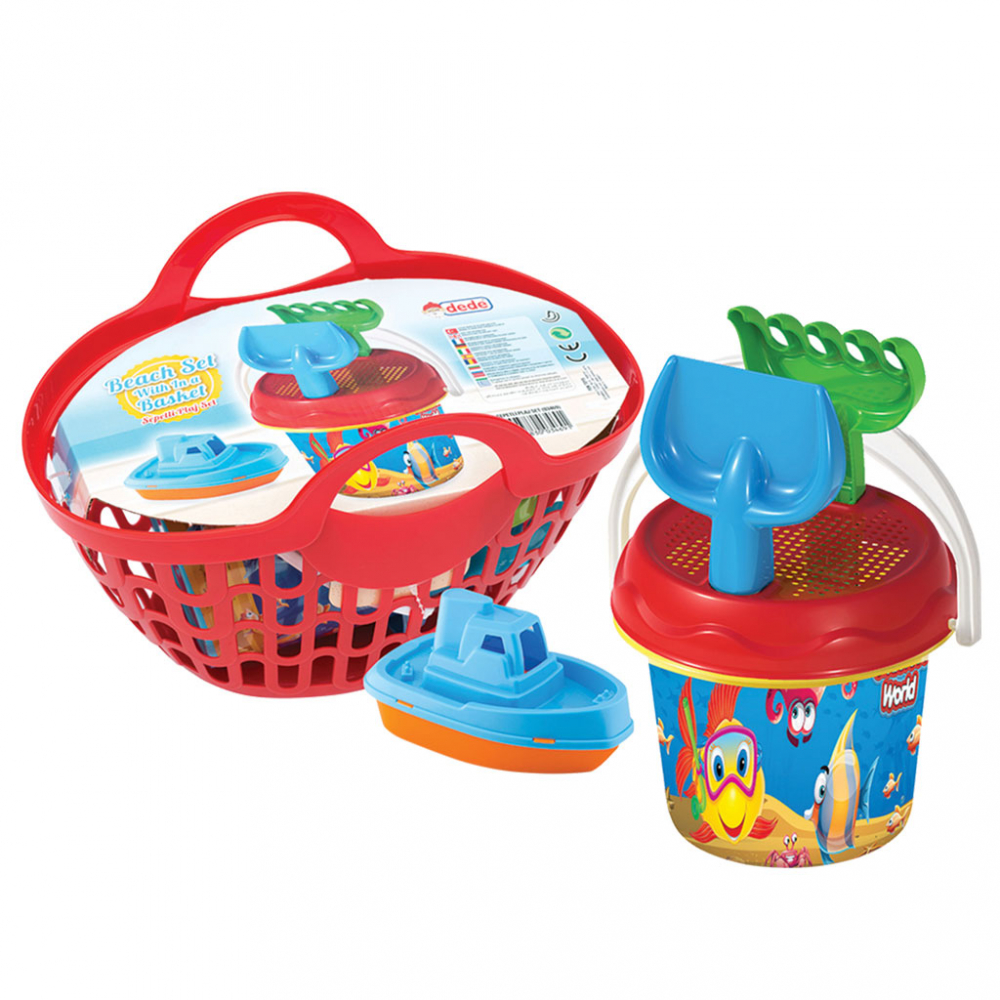 Set Plajă Dede Beach Red în Coșuleț - imagine 3