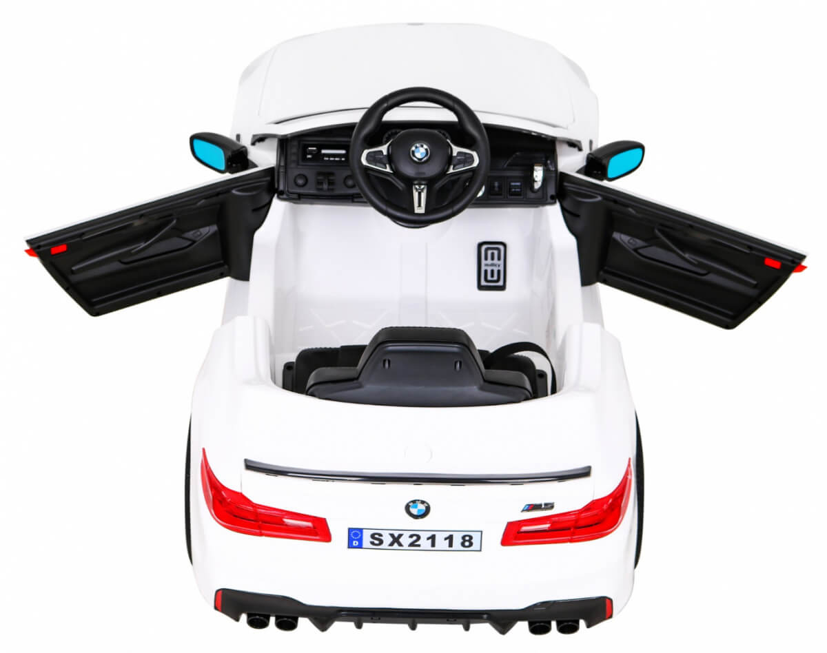 Masinuta Electrica BMW M5 F90 12V | Alb, Licentiata - imagine 6