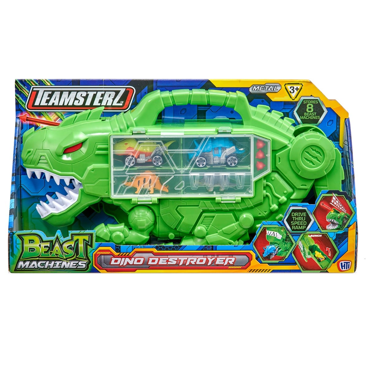 Teamsterz Dino Destroyer Transportor cu Masinute