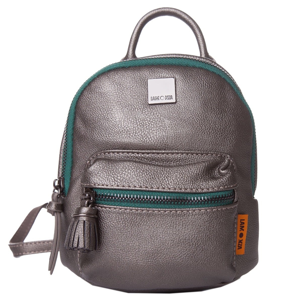 Rucsac Dama Lamonza Daisy Argintiu, Compact si Elegant
