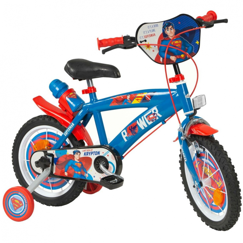 Bicicleta Toimsa Superman 14 inch cu roti ajutatoare