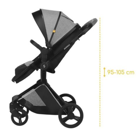 Carucior 2in1 Skiddou Nasjo Normandic Dream, Gri - imagine 8