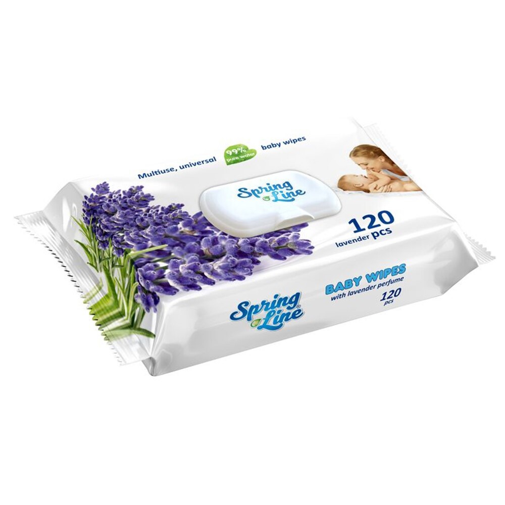 Servetele umede Lavanda Spring Line 120buc - Doctor wipes - imagine 4