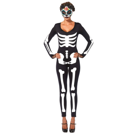 Costum Schelet Halloween Widmann | Salopeta