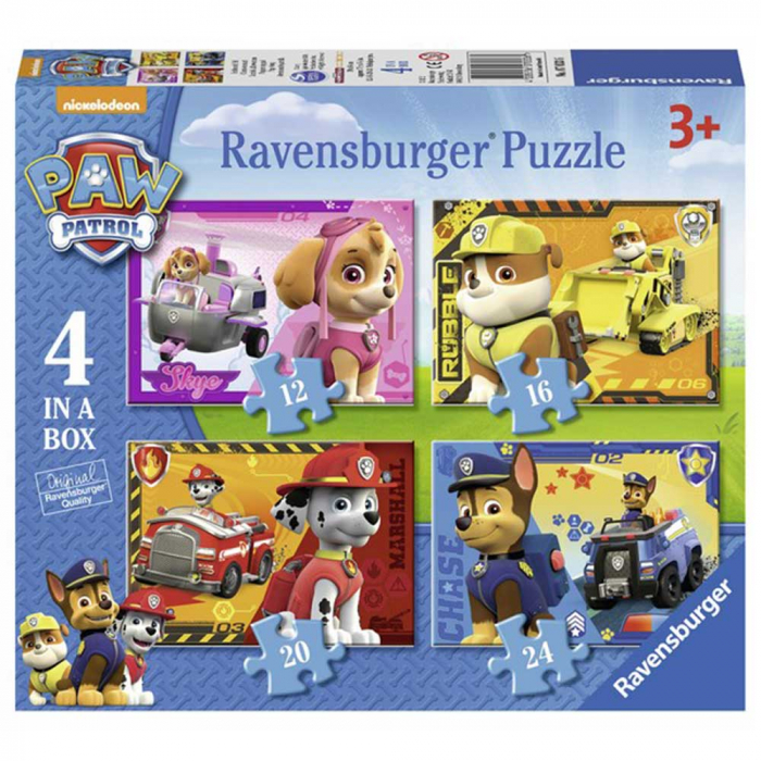 Puzzle Ravensburger Patrula Catelusilor Set 4