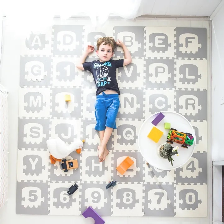 Covor Joacă Ricokids Trenulet 180x180cm Educativ - imagine 5