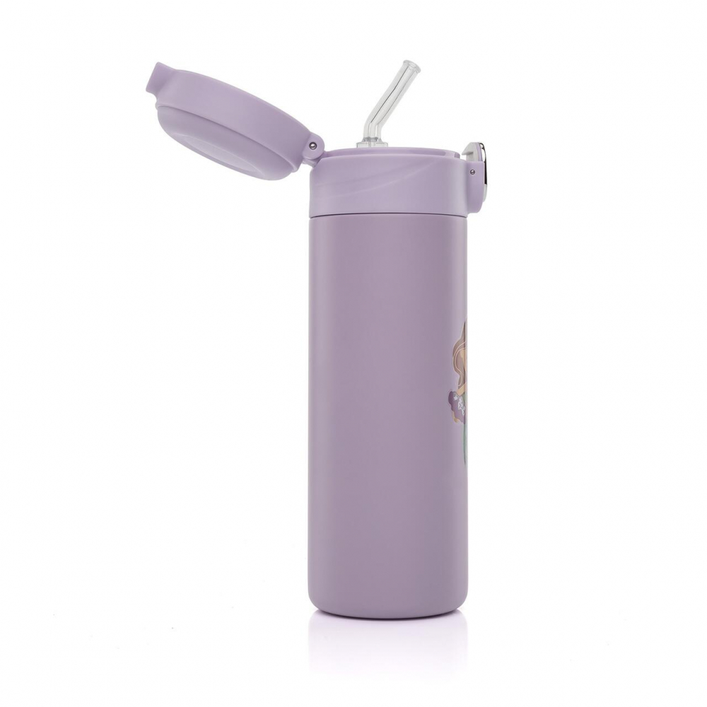 Sticlă Reer cu pai oțel 350ml violet - imagine 6