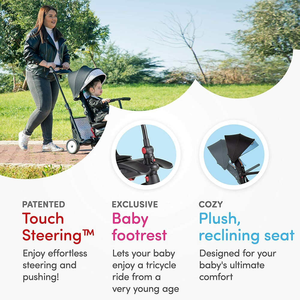 Smart Trike STR5 Bunny 7in1 Pliabilă cu Frână - imagine 7