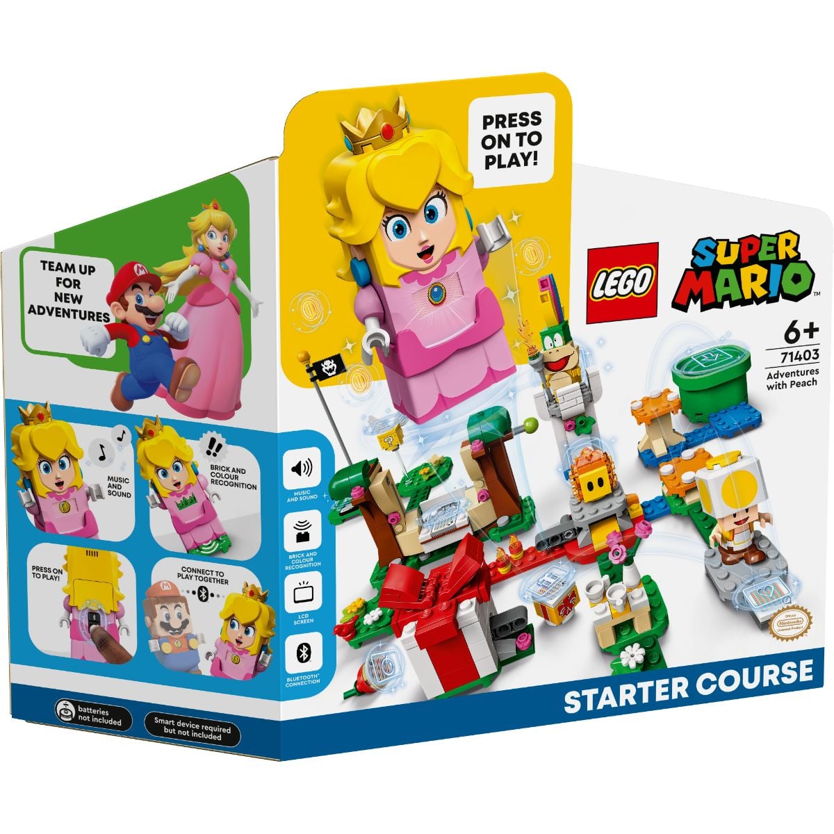 LEGO® Super Mario Set de Baza Aventuri cu Peach (71403)