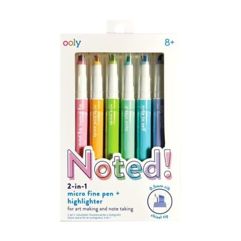 Ooly Notat! 2-in-1 Markere Set 6 culori