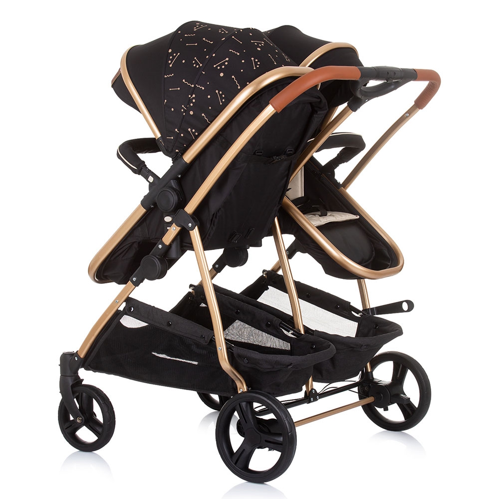 Carucior Gemeni Chipolino Duo Smart 2 in 1 Ebony - imagine 2