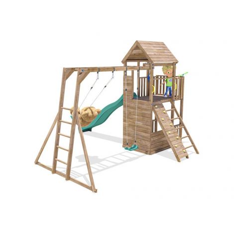 BalconyFort™ Dunster House - Tobogan 2.9m + 2 Leagane - imagine 2