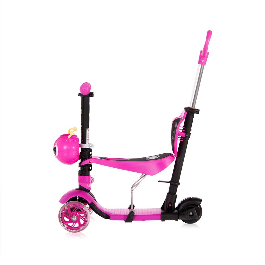 Lorelli Smart Plus Pink - Trotineta 3 Roti LED