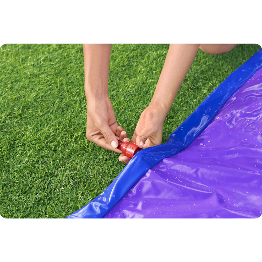 Tobogan Apa Bestway 2 Piste, 488 cm, Fun Aqua - imagine 2