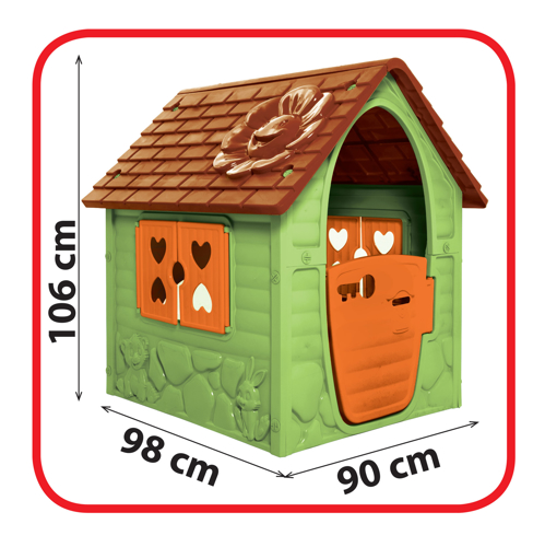 Casuta Dohany Verde Jucarii Exterior - imagine 2