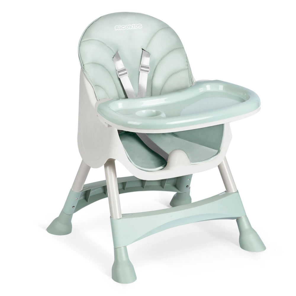 Scaun Masa 3in1 Ricokids Milo Verde, Transformabil - imagine 8