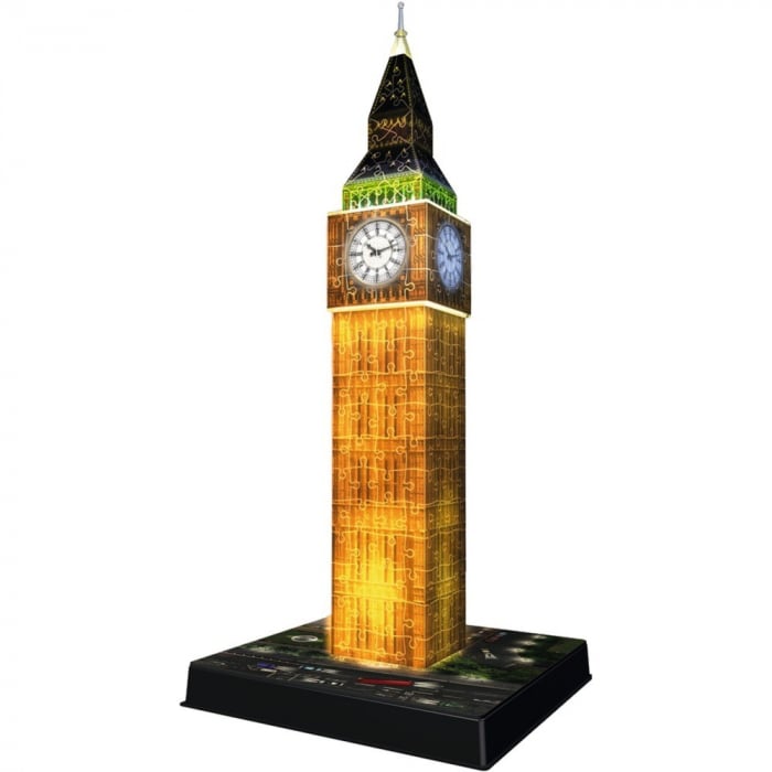 Puzzle 3D Ravensburger Big Ben Lumina 216 piese