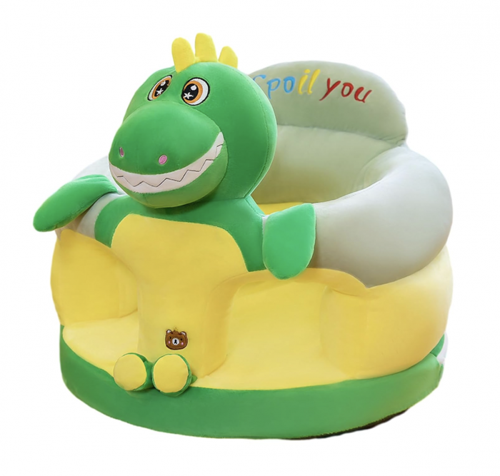 Fotoliu Bebe Dinozaur Verde | Krista | Spătar și Suport