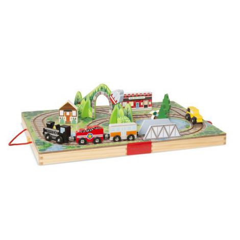 Set Trenulet Lemn Portabil Melissa & Doug