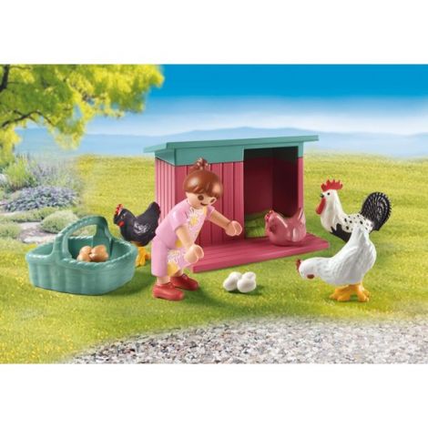 Playmobil Ferma de Pui - Joc Educativ - imagine 5