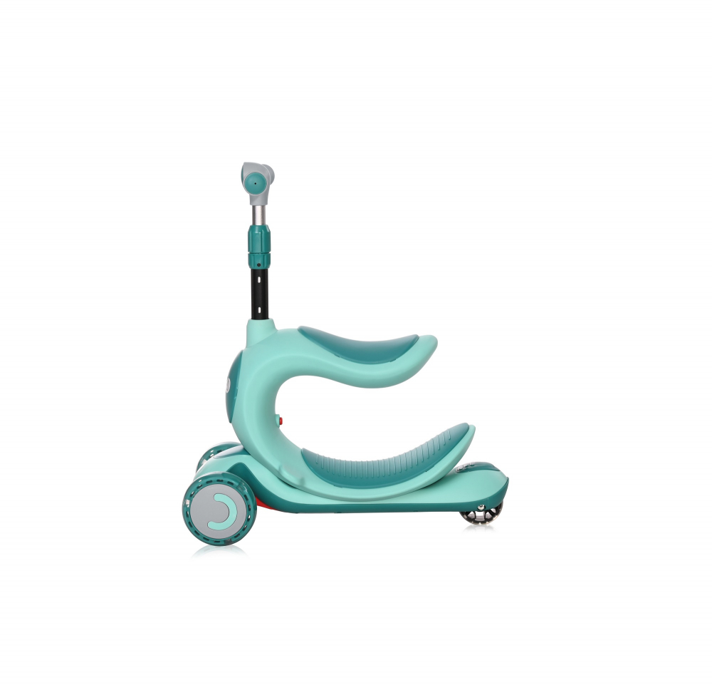 Lorelli Trio Blue Green - Trotinetă Pliabilă cu LED - imagine 3