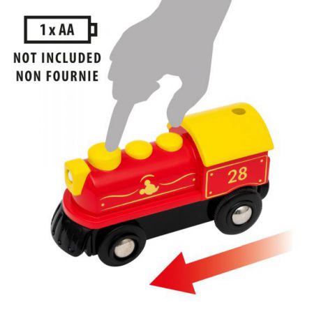 Tren Mickey Mouse pe Baterii Brio 32265 - imagine 2