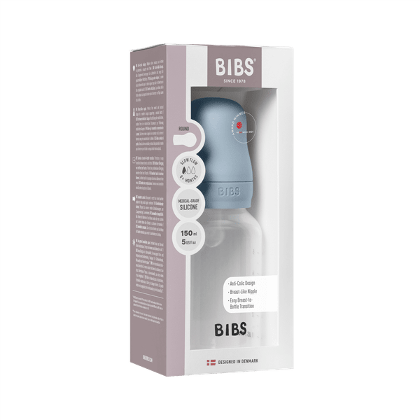 Bibs Biberon Anticolici 150ml Baby Blue - imagine 2