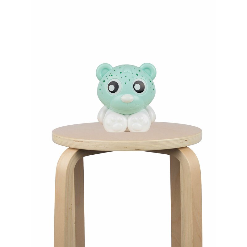 Lampa Veghe Proiector Playgro Urs, Alb/Mentă - imagine 3