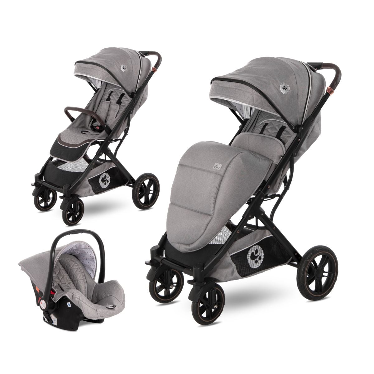 Lorelli Storm 2in1 Carucior + Cos Auto Gri