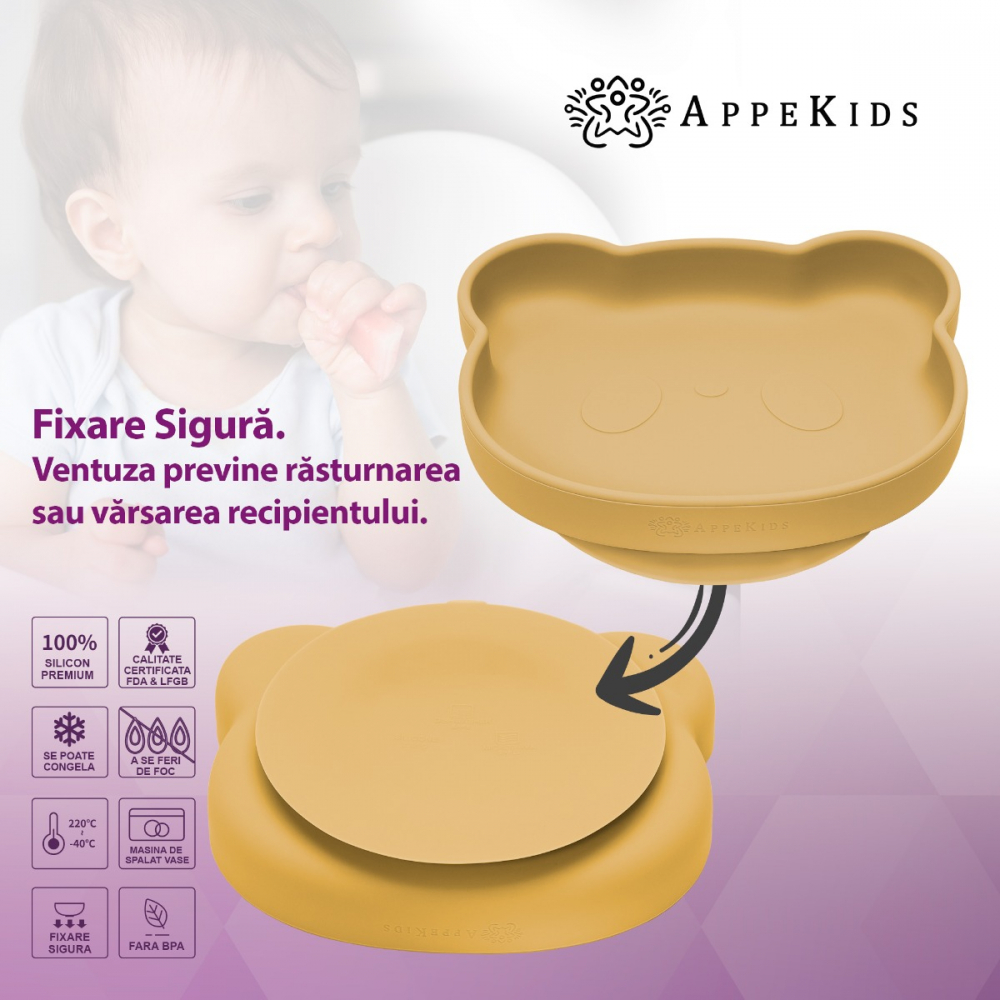 Set Diversificare 5 Piese AppeKids Panda Honey - imagine 3