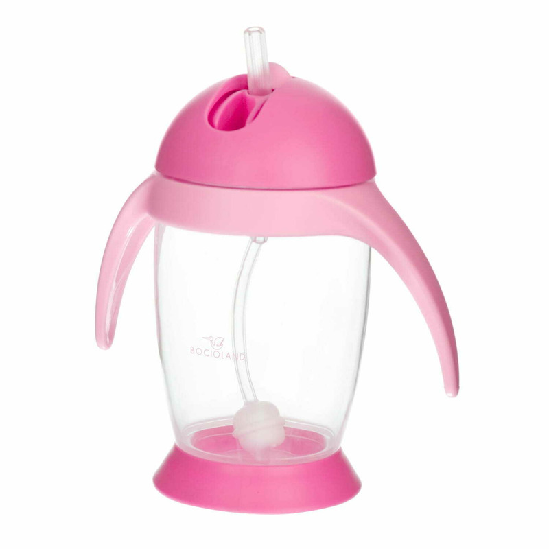 Cana Bocioland Pink cu Pai 300ml - imagine 6