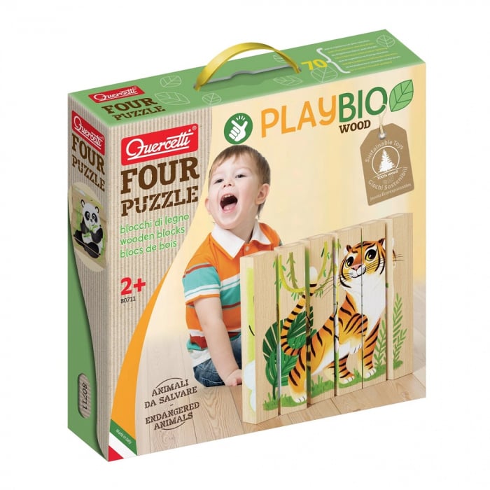 Quercetti Puzzle Animale Sălbatice Bio