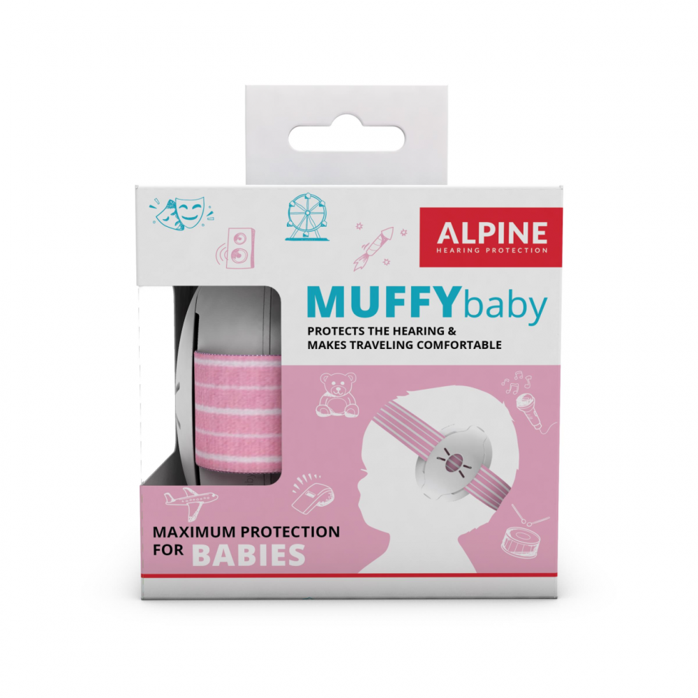 Căști Antifonice Bebeluși Alpine Muffy Pink