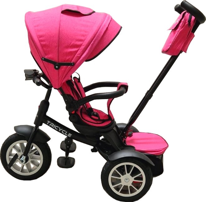 Baby Care Turbo Bike Tricicleta Roz Multifuncțională - imagine 4