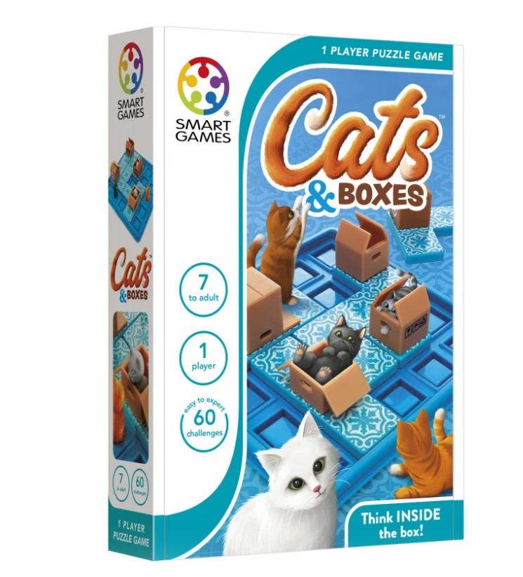 Smart Games Cats & Boxes - Joc Logică 60 Provocări 7+