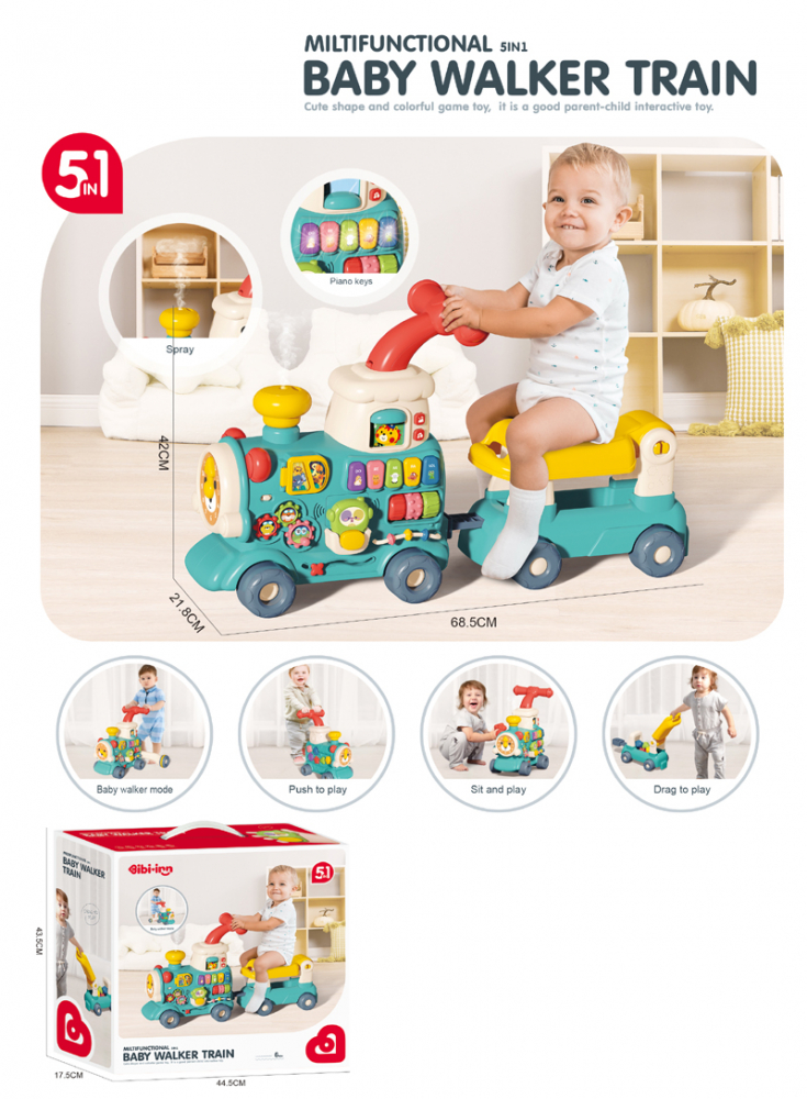 Malplay Antepremergator 5-in-1 Choo-Choo Blue