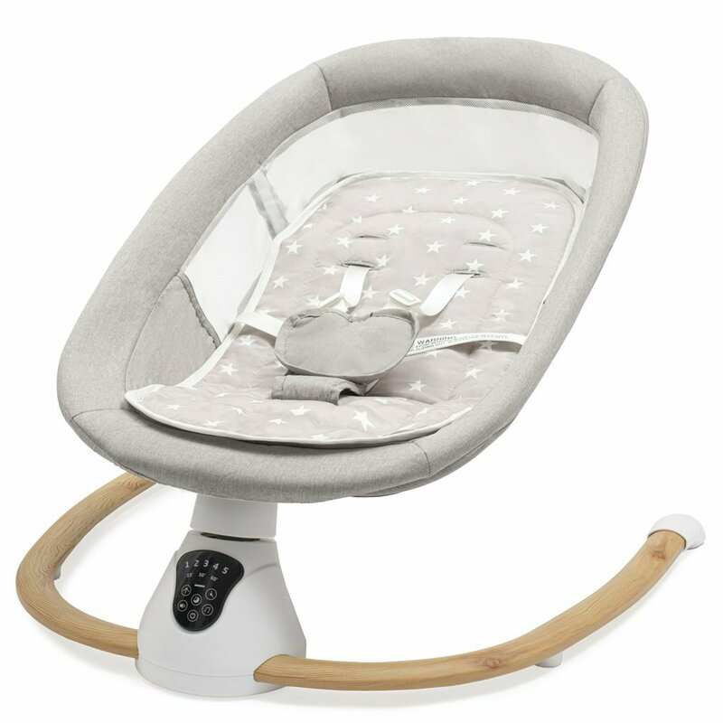 Sezlong balansoar New Baby Smart, Gri, 0 luni+