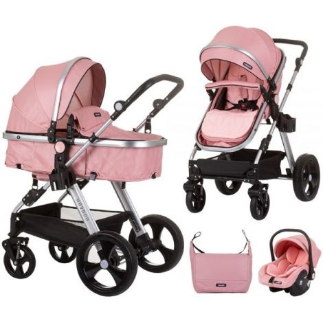Chipolino Havana 3 in 1 Flamingo - Carucior Complet
