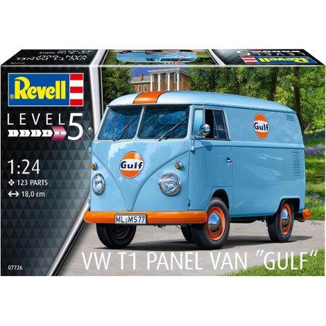 Macheta VW T1 Gulf Oil Revell 1:24 - Legenda Anilor '50 - imagine 2
