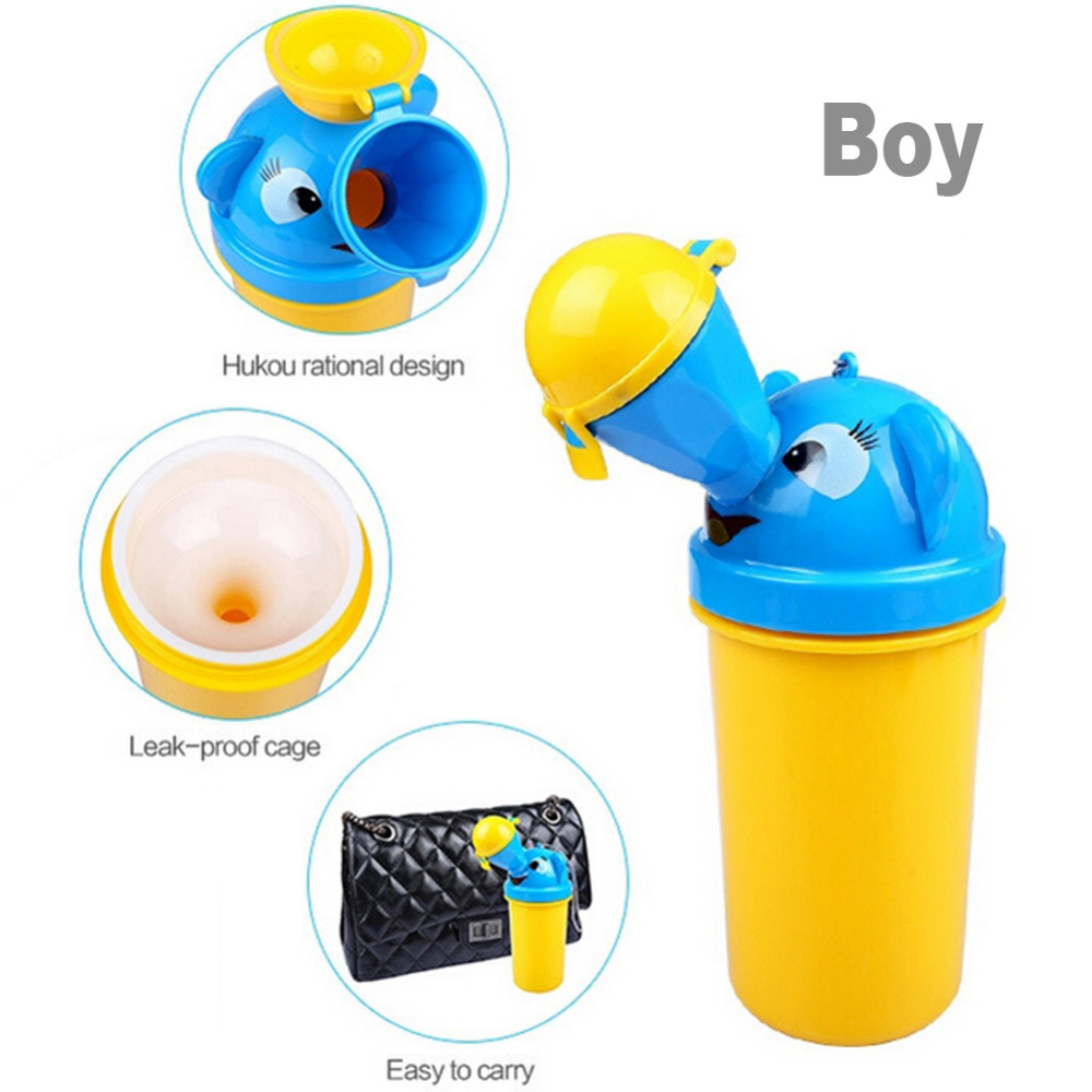 Pisoar Little Mom Trainer Portabil, Galben - imagine 4