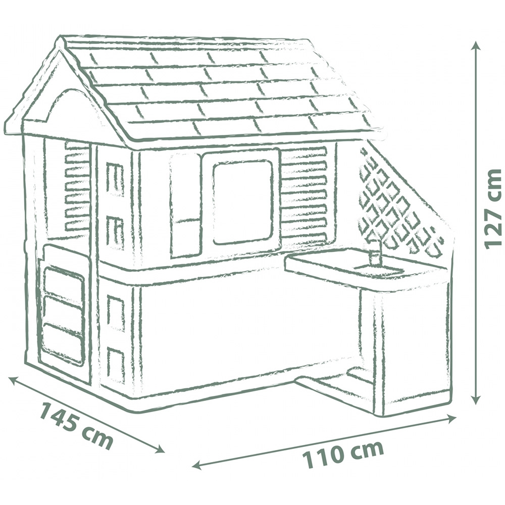 Casuta Smoby Life Nature cu bucatarie | Exterior