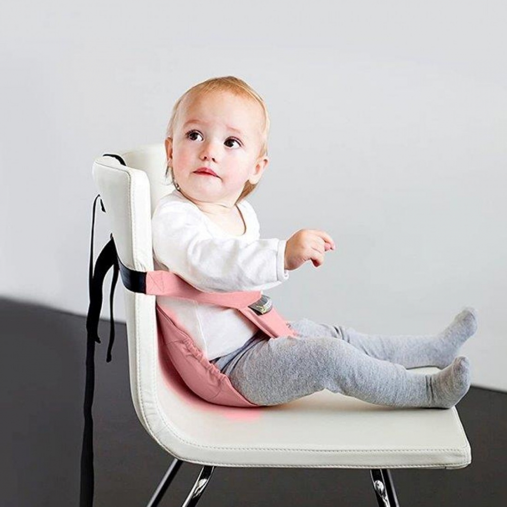Mini Chair Minimonkey Pastel Pink - Transformă orice scaun - imagine 4
