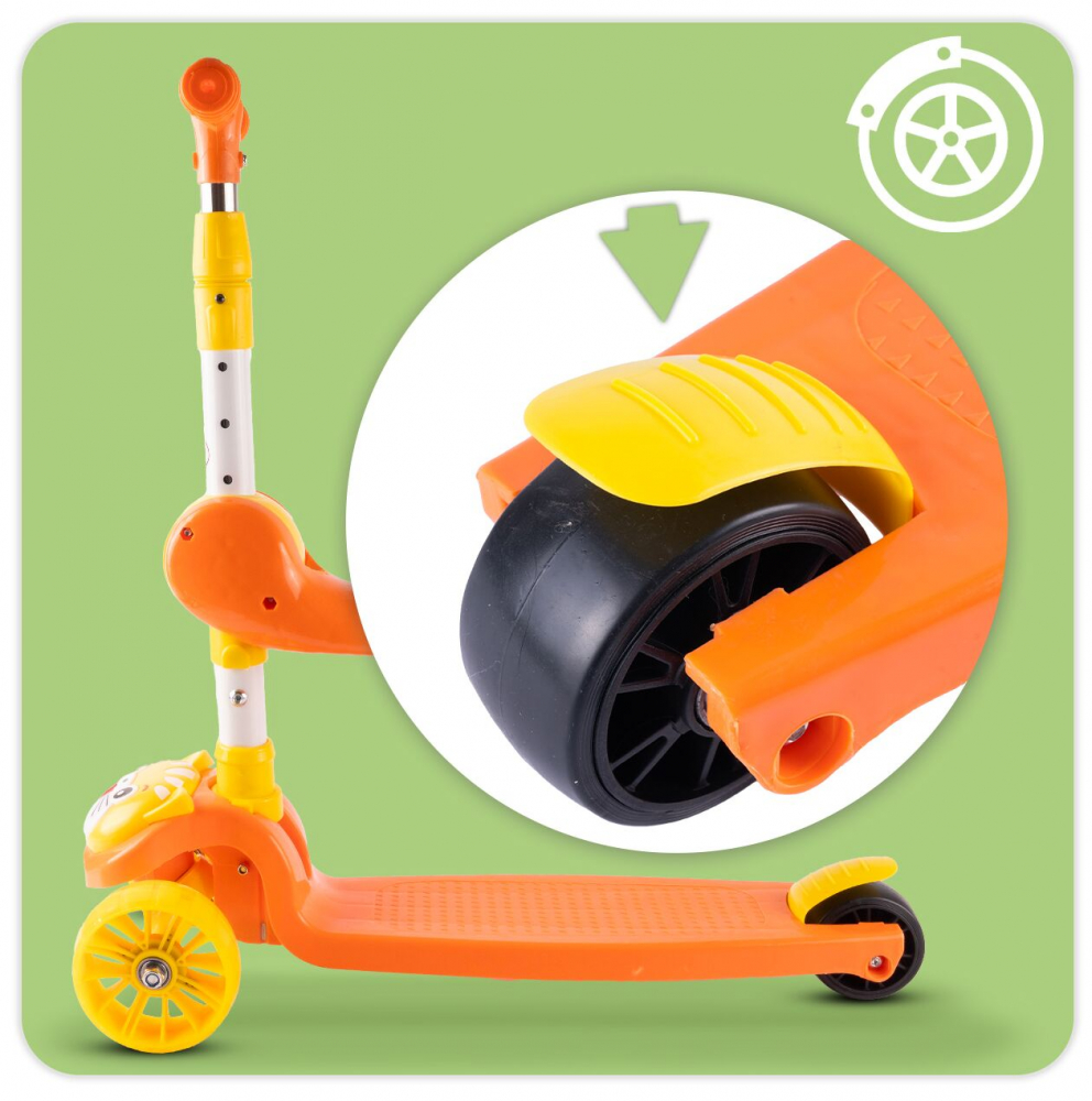 Trotineta Malplay 2in1 Orange Kitty - 139 lei - imagine 2