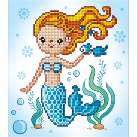 Diamond Dotz - Set Pictura cu Diamante Sirena - imagine 2