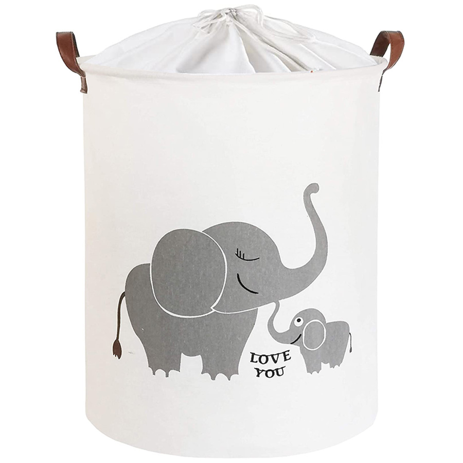 Cos Pliabil Sipo Elefant, 43L, Organizare Jucării - imagine 6